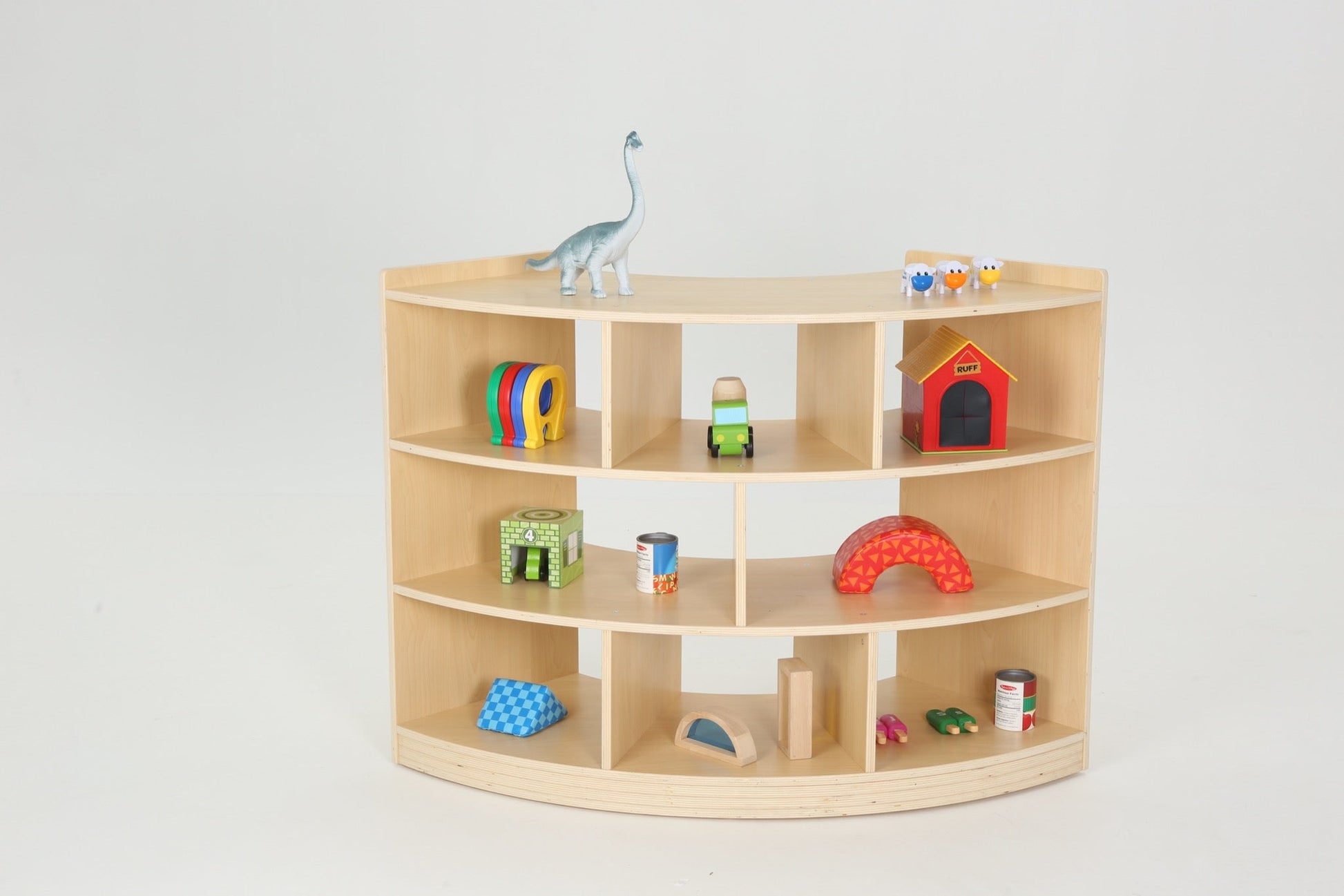 Wisdom - Kwartcirkel hoekkast met legplanken - Playlaan