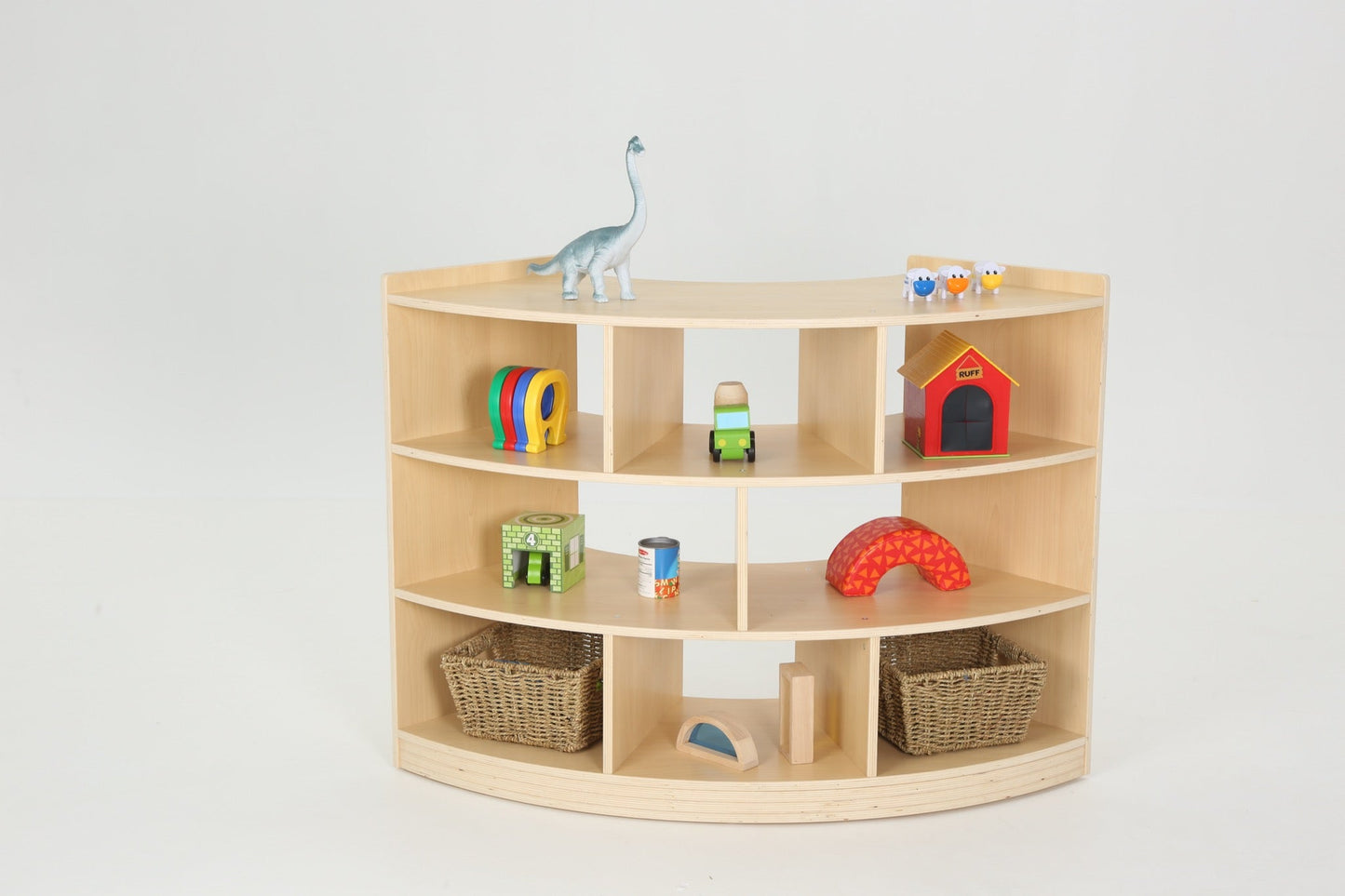 Wisdom - Kwartcirkel hoekkast met legplanken - Playlaan