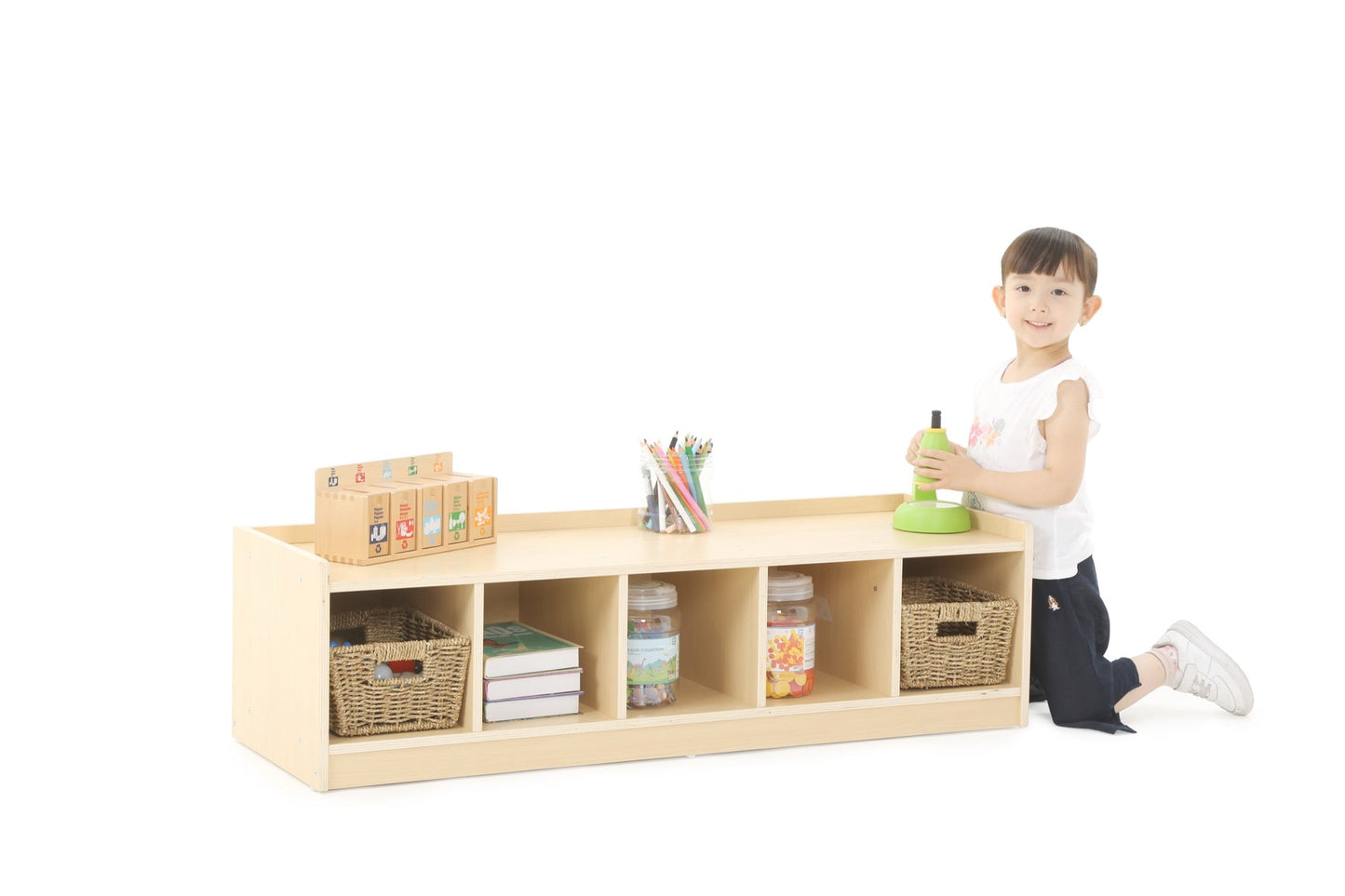 Wisdom - Lage opbergkast met 5 compartimenten - Playlaan