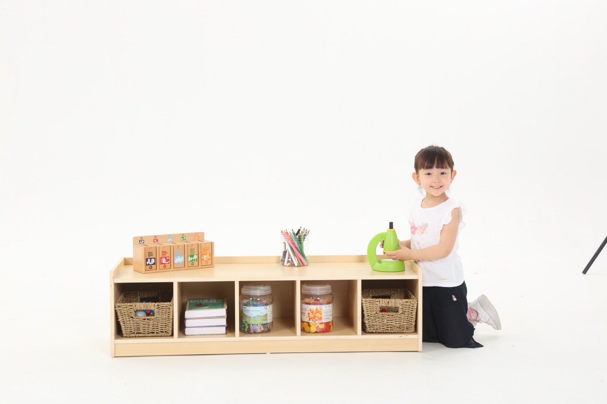 Wisdom - Lage opbergkast met 5 compartimenten - Playlaan