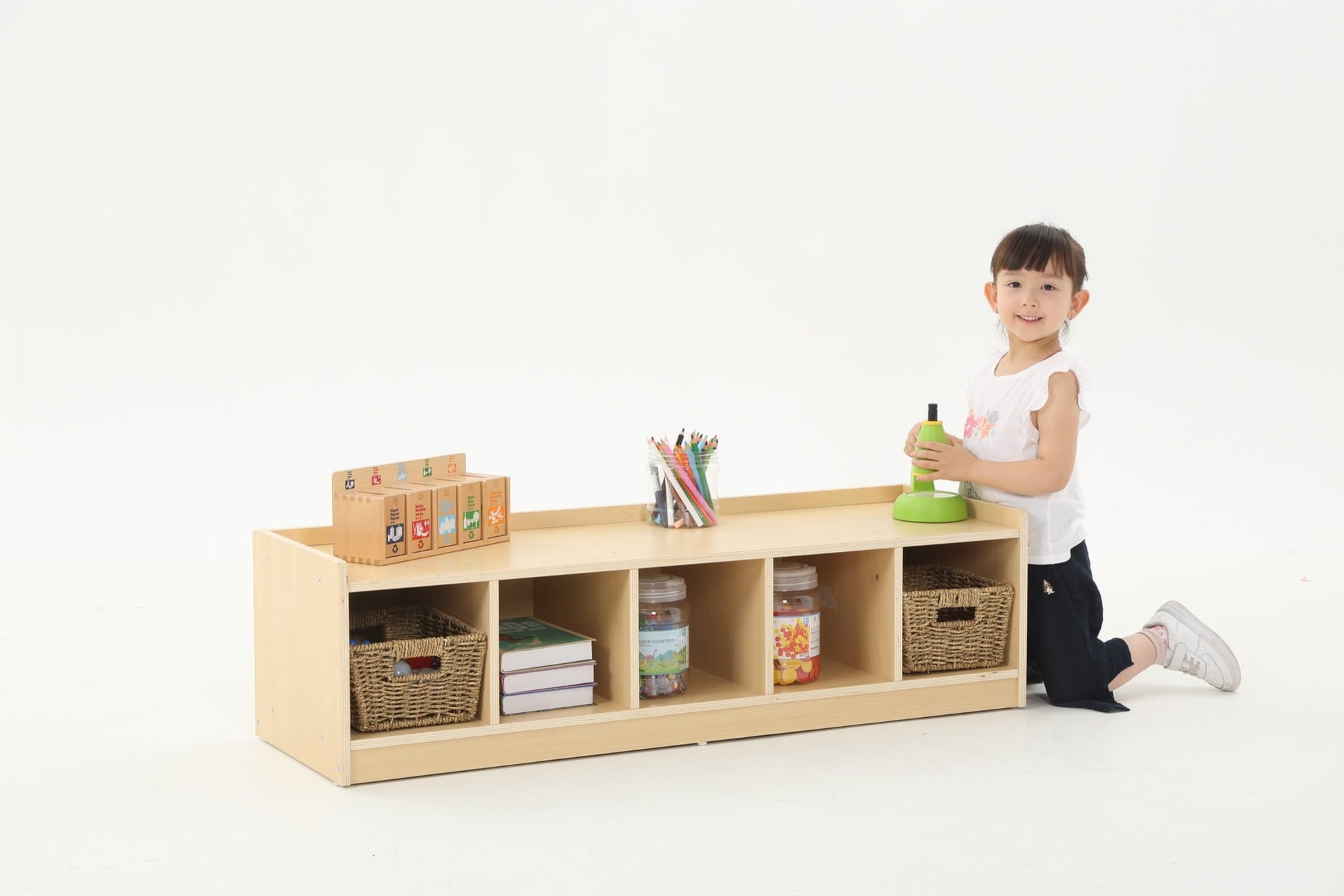 Wisdom - Lage opbergkast met 5 compartimenten - Playlaan