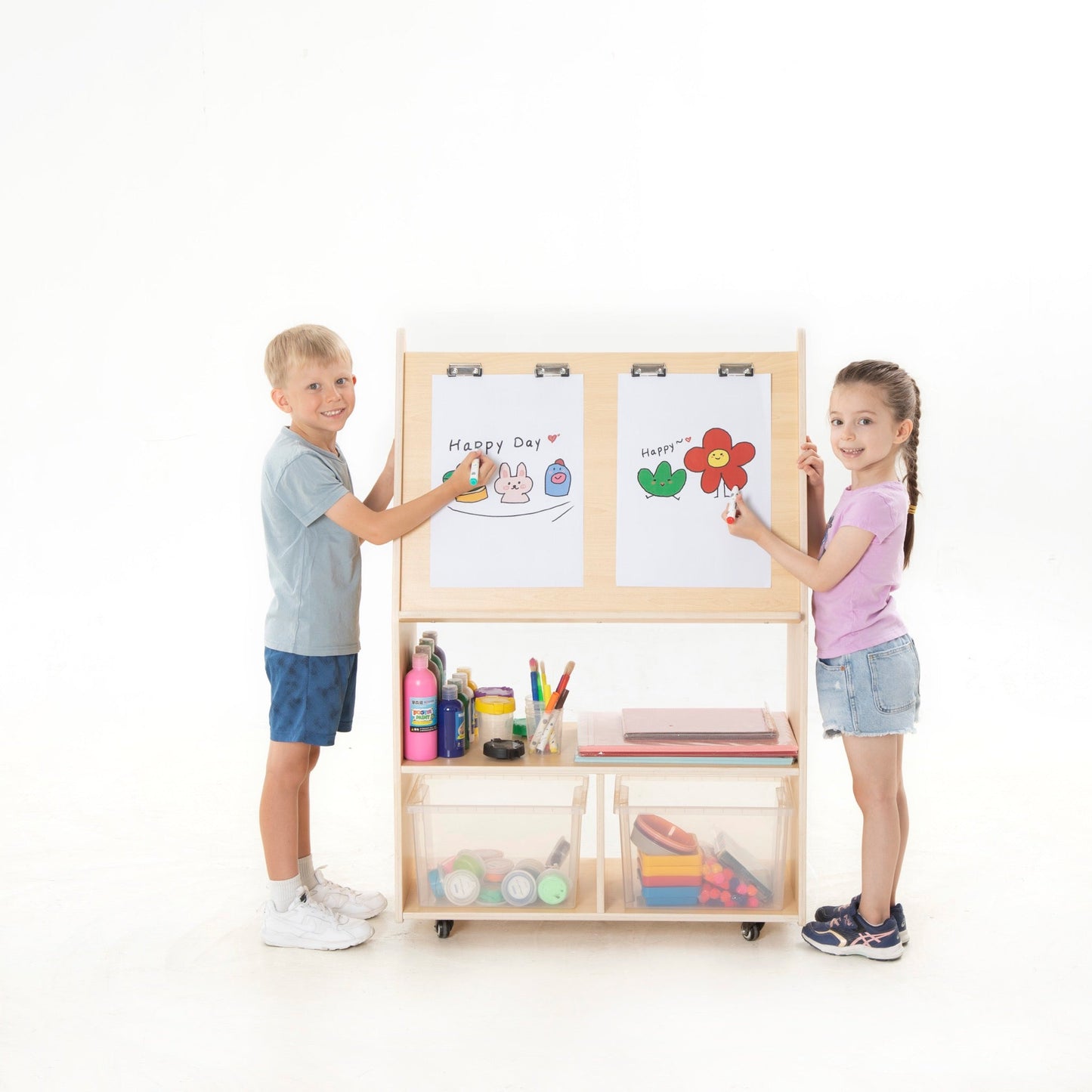 Wisdom - Mobiel knutselstation met opbergruimte - Playlaan