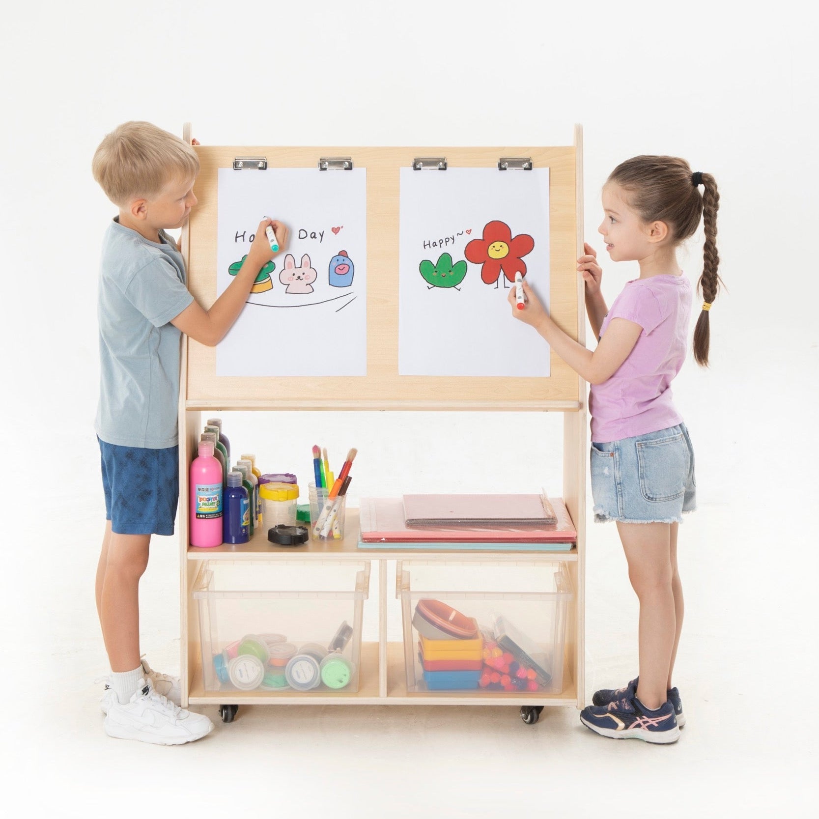 Wisdom - Mobiel knutselstation met opbergruimte - Playlaan