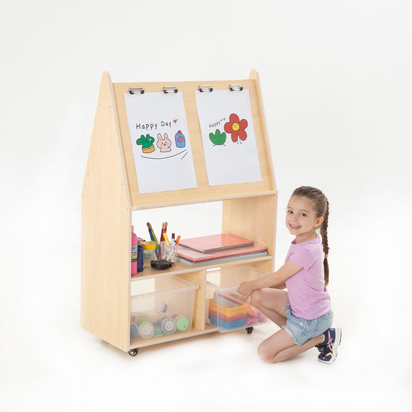 Wisdom - Mobiel knutselstation met opbergruimte - Playlaan