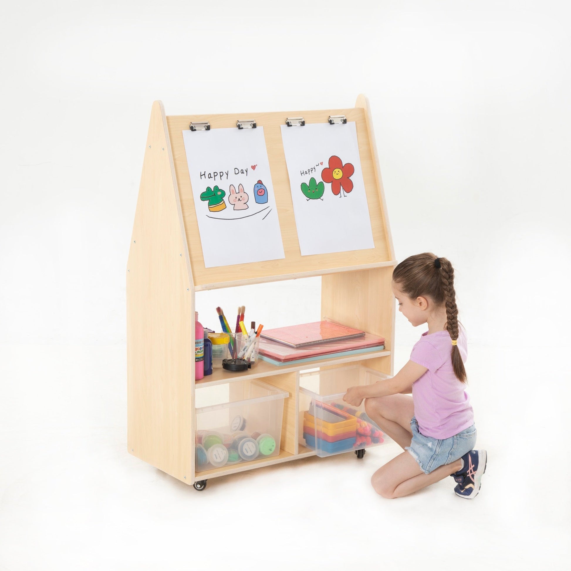 Wisdom - Mobiel knutselstation met opbergruimte - Playlaan