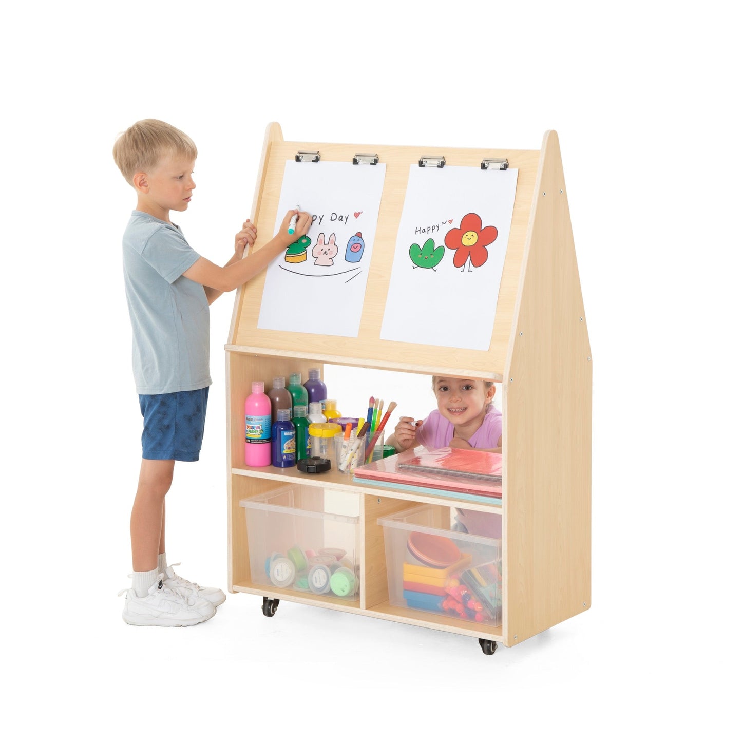 Wisdom - Mobiel knutselstation met opbergruimte - Playlaan