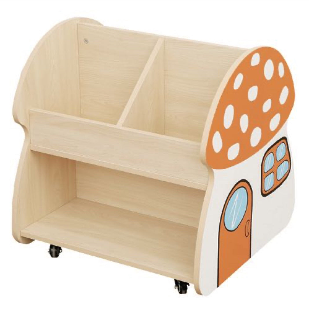 Wisdom - Mobiele boekenkast Paddenstoel voor kinderen - Playlaan