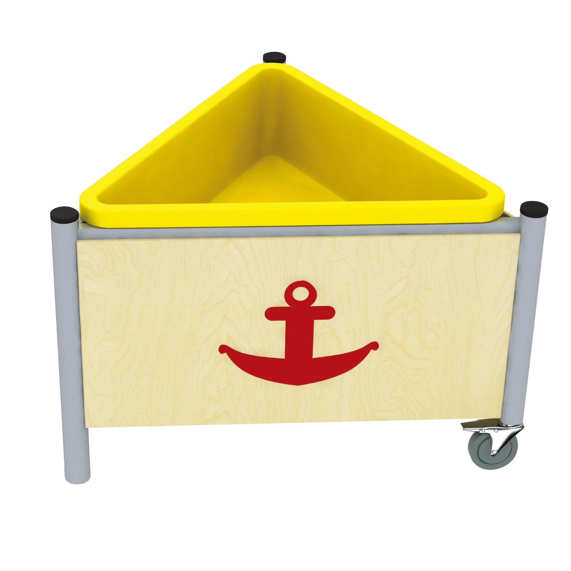 Wisdom - Mobiele driehoekige moddertafel voor buiten - Playlaan