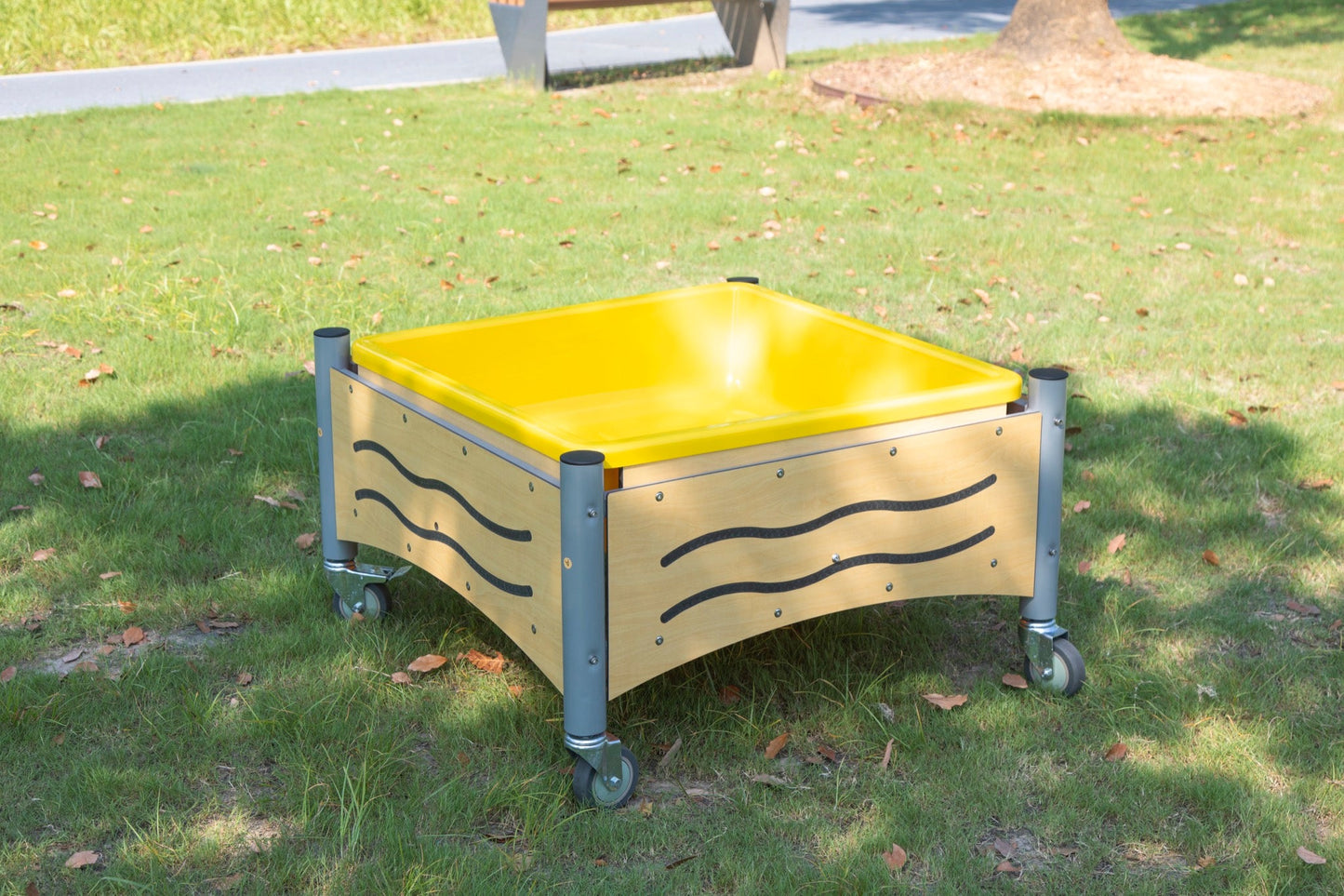 Wisdom - Mobiele vierkante moddertafel voor buiten - Playlaan