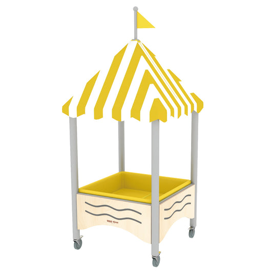 Wisdom - Mobiele zand - en watertafel met puntdak voor kliederspel - Playlaan
