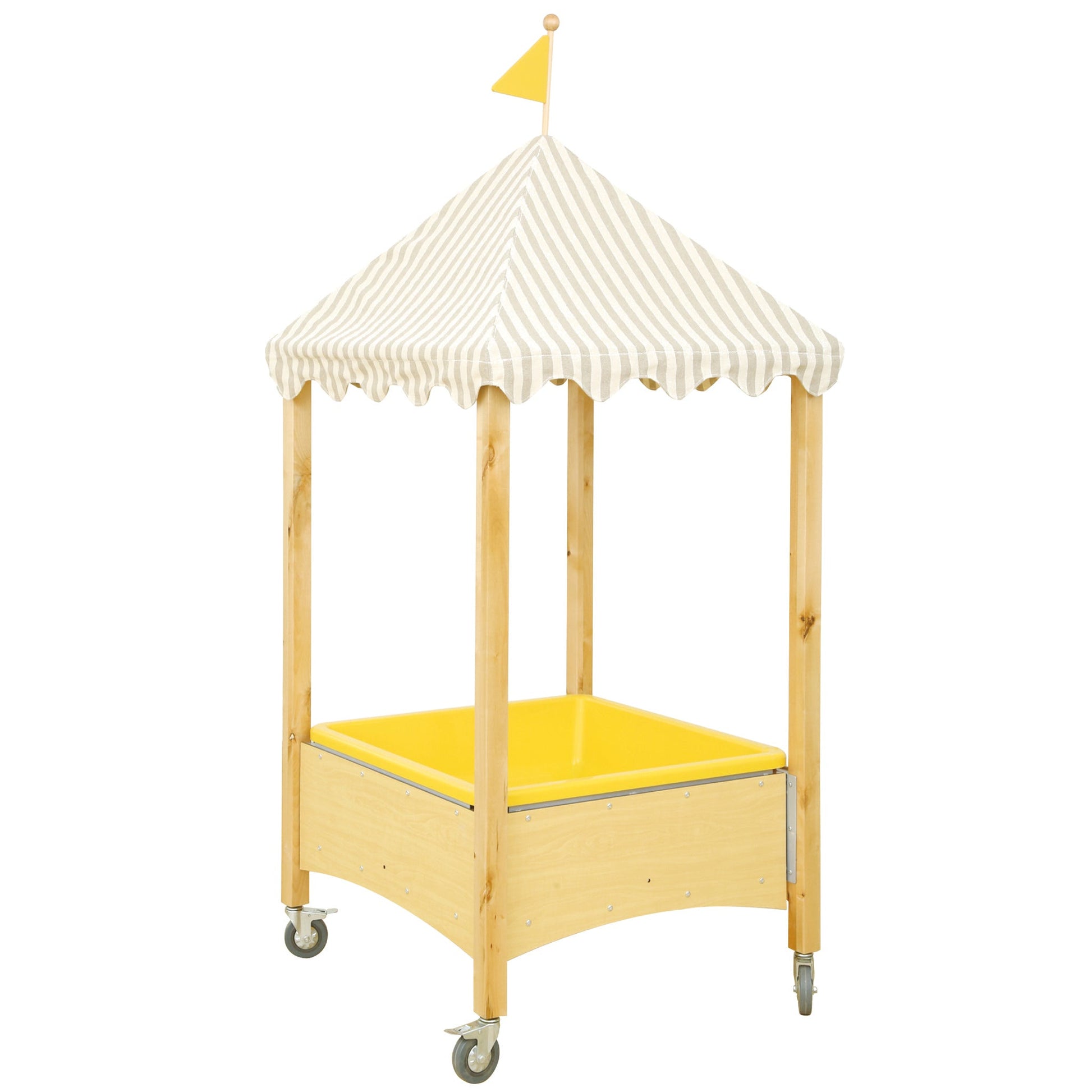 Wisdom - Mobiele zand - en watertafel met puntdak voor kliederspel - Playlaan