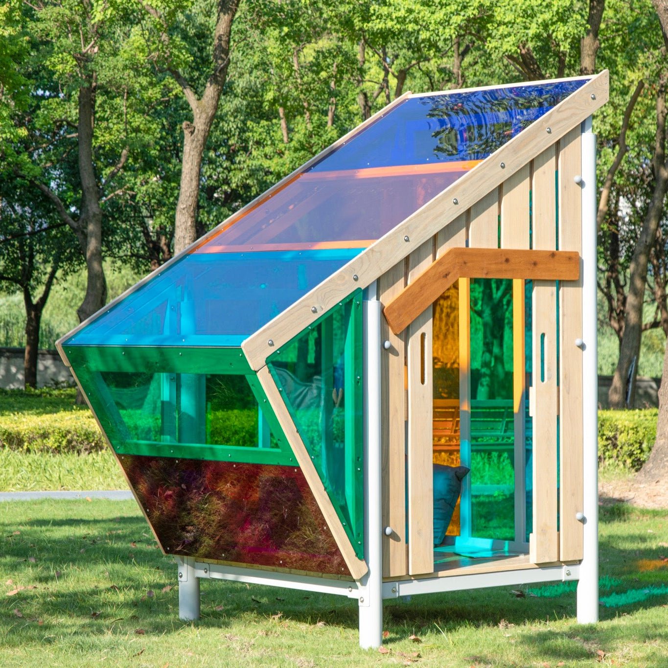 Wisdom - Multicolor speelhuisje voor buiten - Playlaan