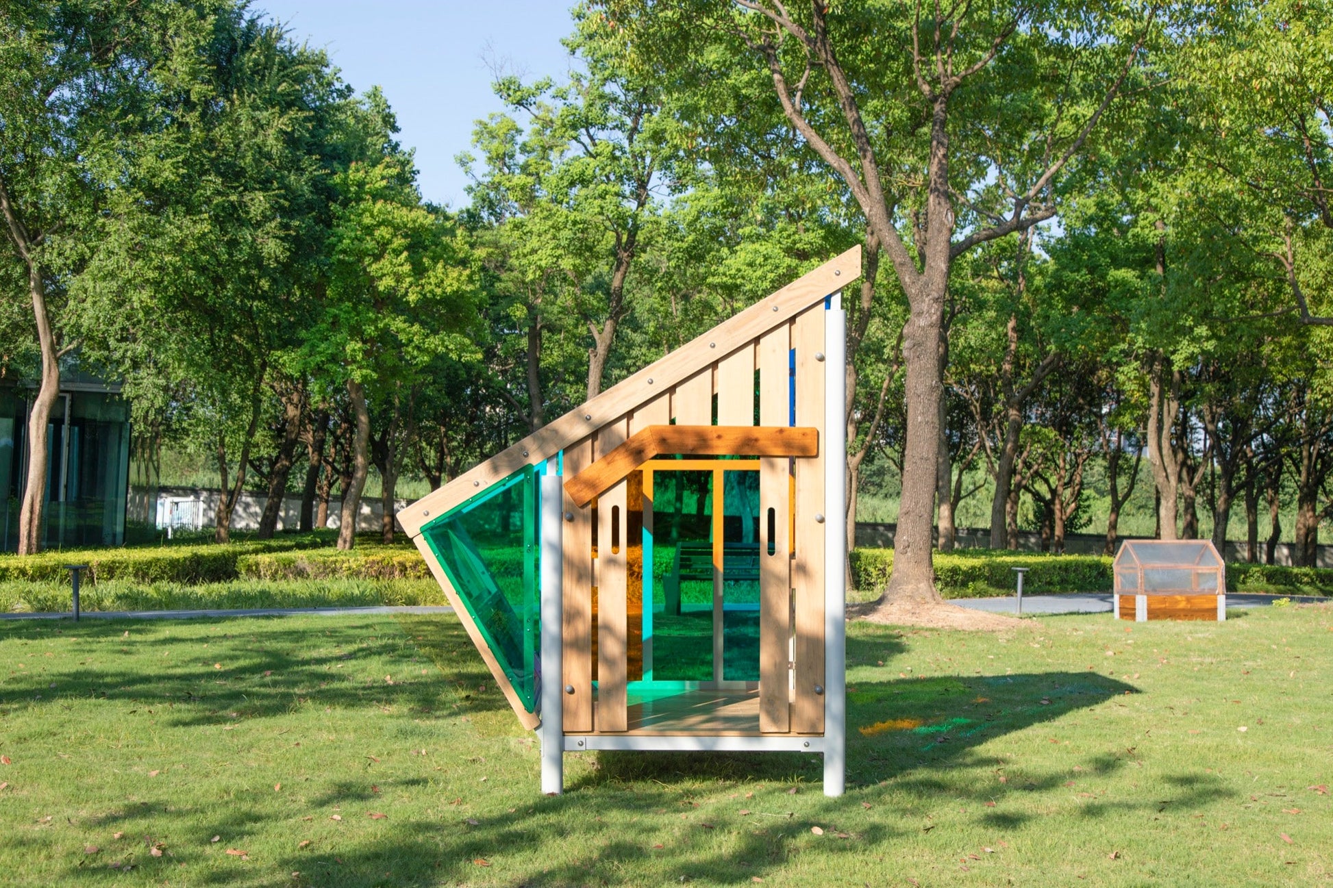 Wisdom - Multicolor speelhuisje voor buiten - Playlaan