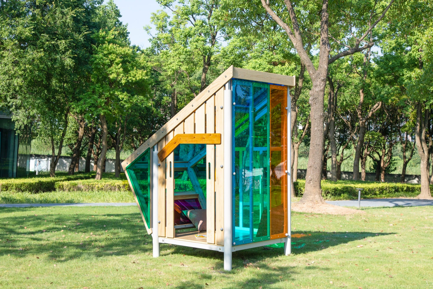 Wisdom - Multicolor speelhuisje voor buiten - Playlaan