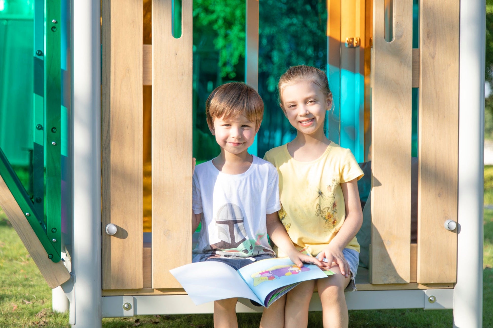 Wisdom - Multicolor speelhuisje voor buiten - Playlaan