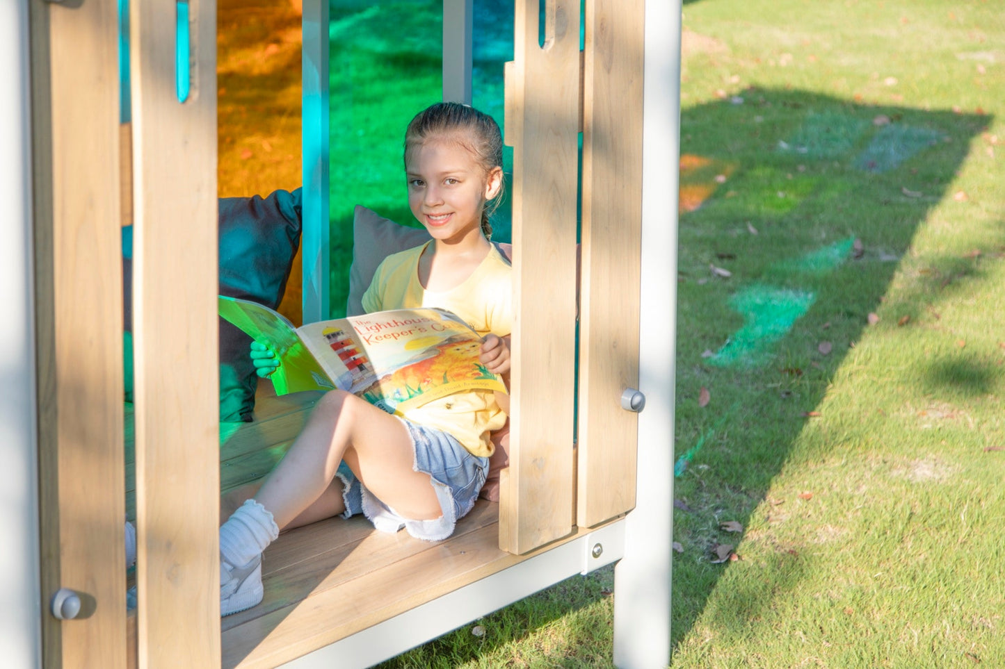 Wisdom - Multicolor speelhuisje voor buiten - Playlaan