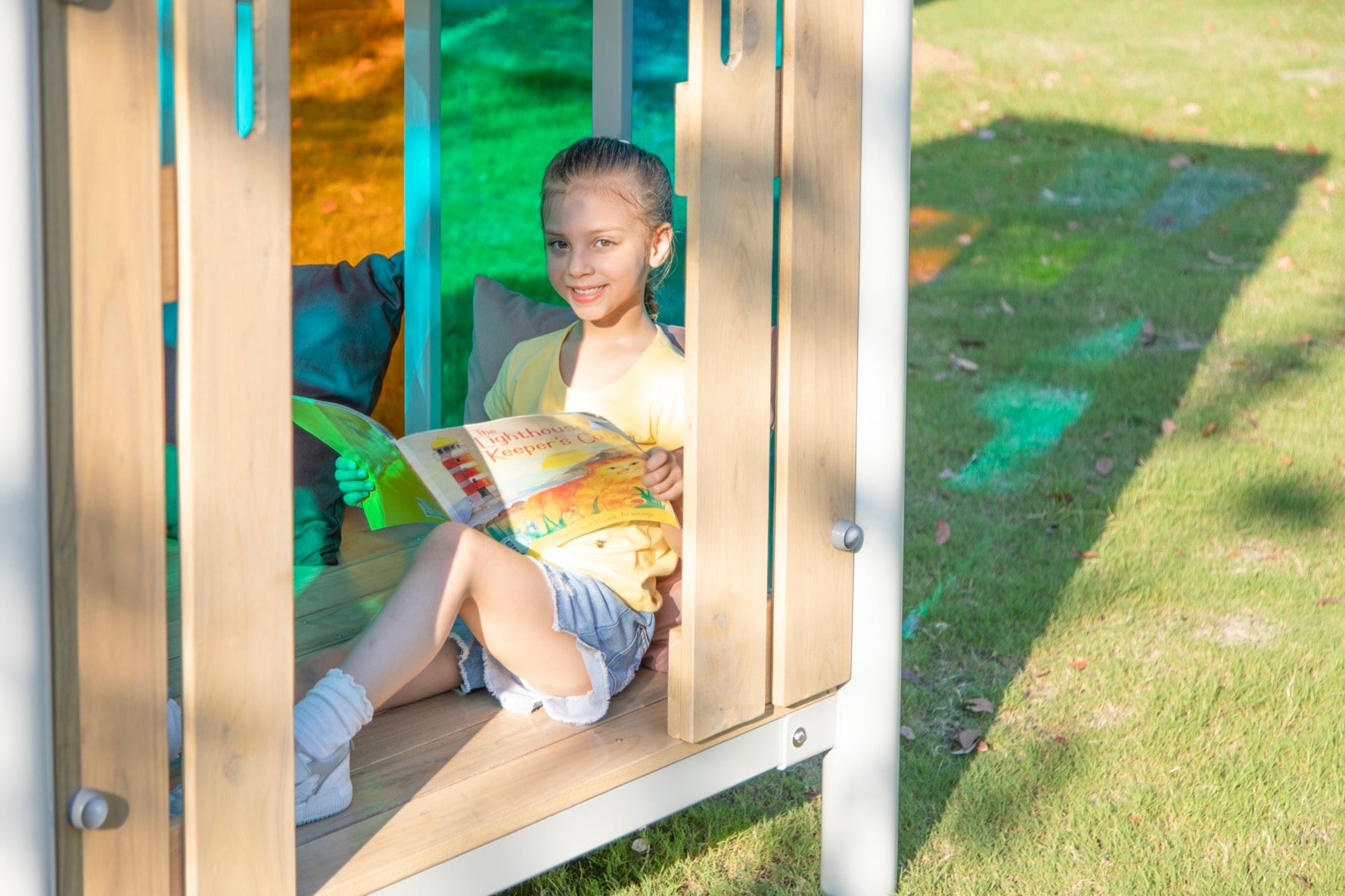 Wisdom - Multicolor speelhuisje voor buiten - Playlaan