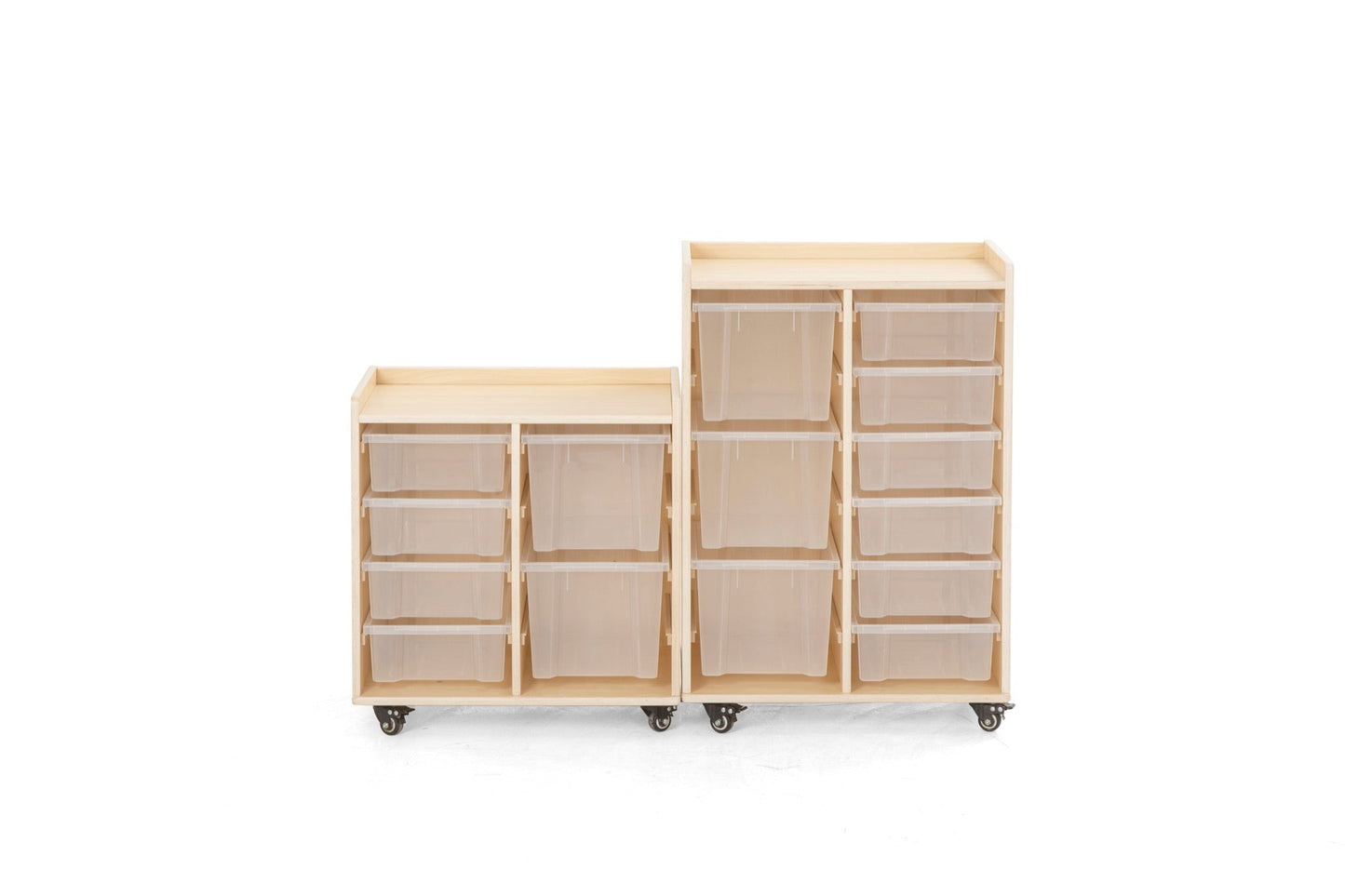 Wisdom - Opbergkast op wieltjes met 9 bakken (6 klein, 3 groot) - Playlaan