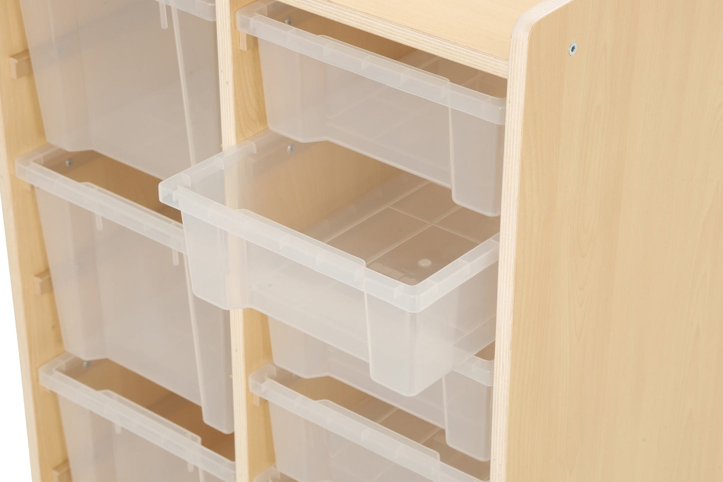 Wisdom - Opbergkast op wieltjes met 9 bakken (6 klein, 3 groot) - Playlaan