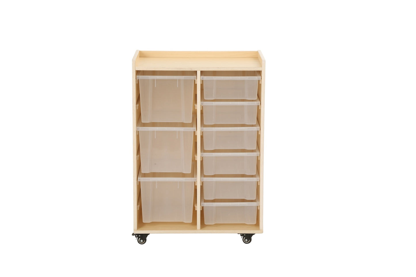Wisdom - Opbergkast op wieltjes met 9 bakken (6 klein, 3 groot) - Playlaan