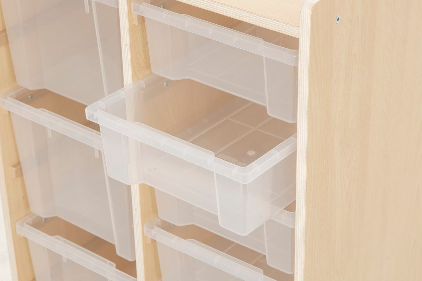 Wisdom - Opbergkast op wieltjes met 9 bakken (6 klein, 3 groot) - Playlaan