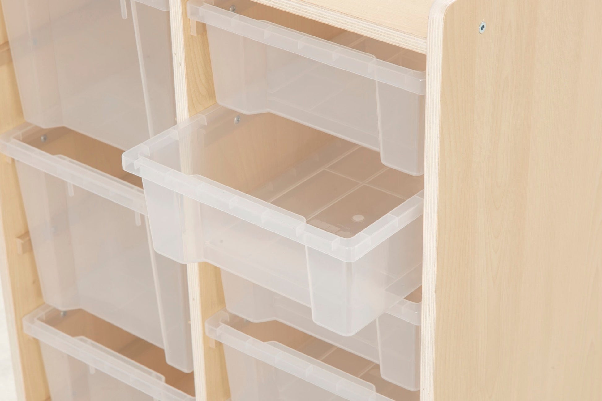 Wisdom - Opbergkast op wieltjes met 9 bakken (6 klein, 3 groot) - Playlaan