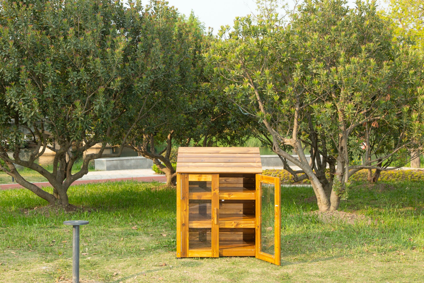 Wisdom - Opbergkast voor buiten met transparante deuren - Playlaan