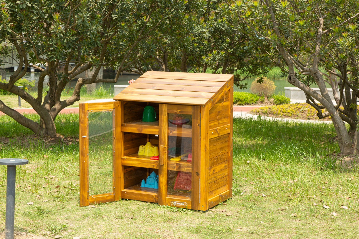 Wisdom - Opbergkast voor buiten met transparante deuren - Playlaan