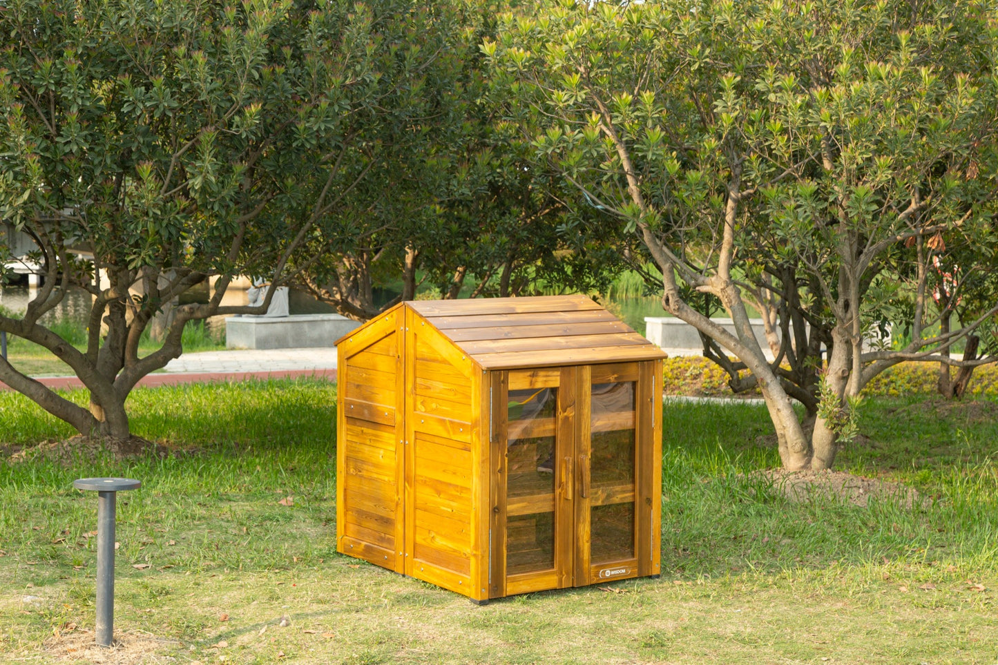 Wisdom - Opbergkast voor buiten met transparante deuren - Playlaan