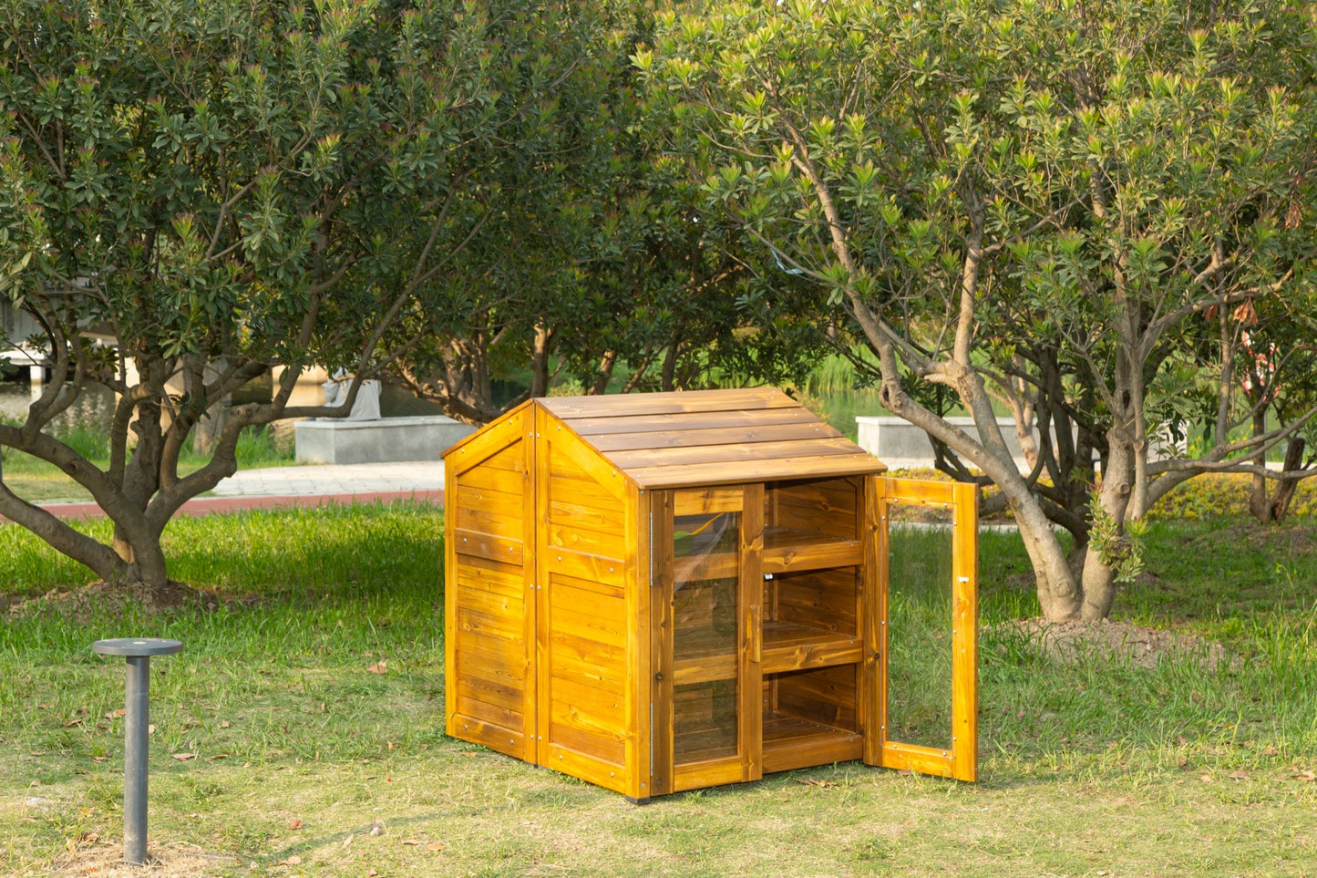 Wisdom - Opbergkast voor buiten met transparante deuren - Playlaan