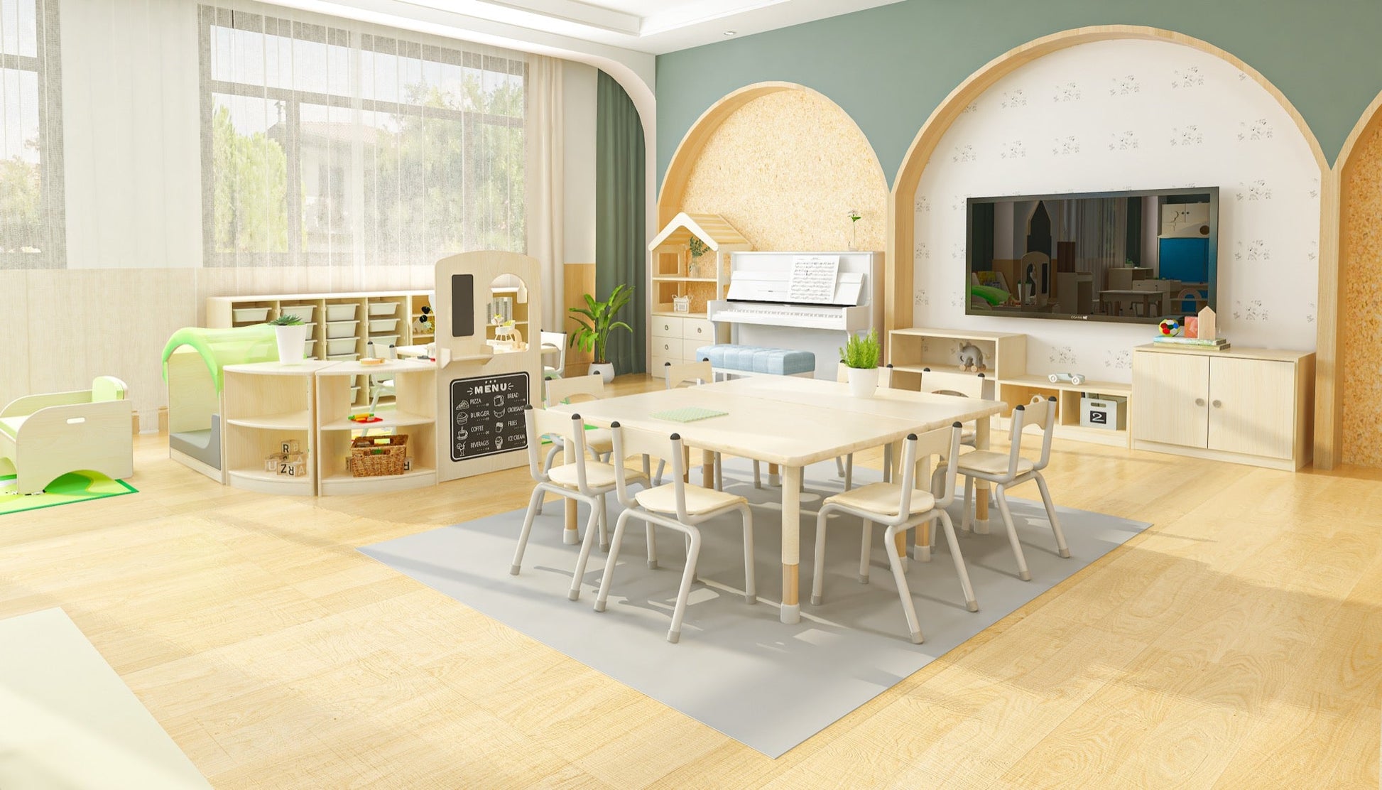 Wisdom - Rechthoekig vloerkleed - grijs - Playlaan