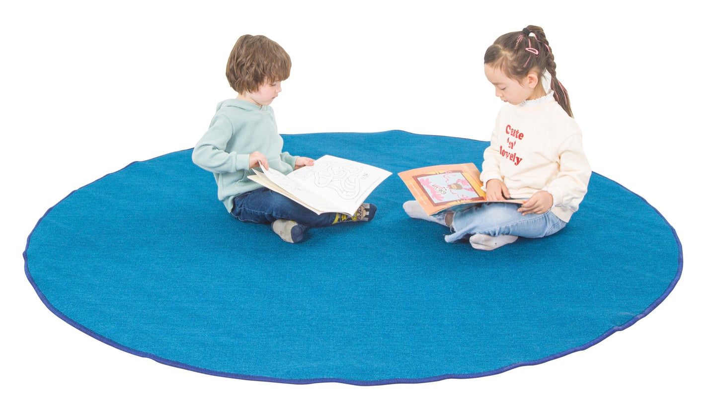 Wisdom - Rond vloerkleed - Blauw (200cm) - Playlaan