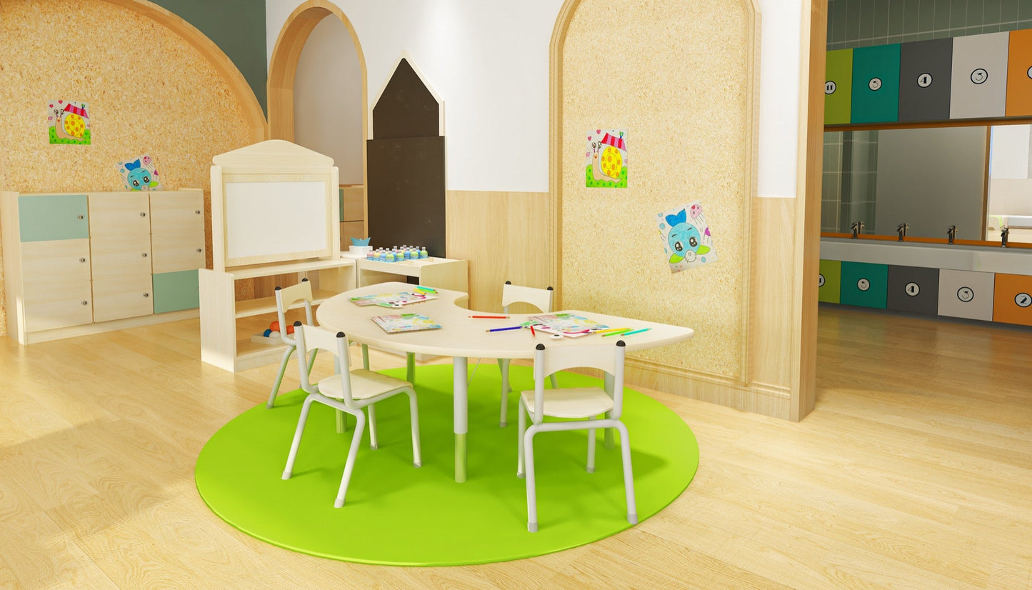 Wisdom - Rond vloerkleed - Groen (200cm) - Playlaan