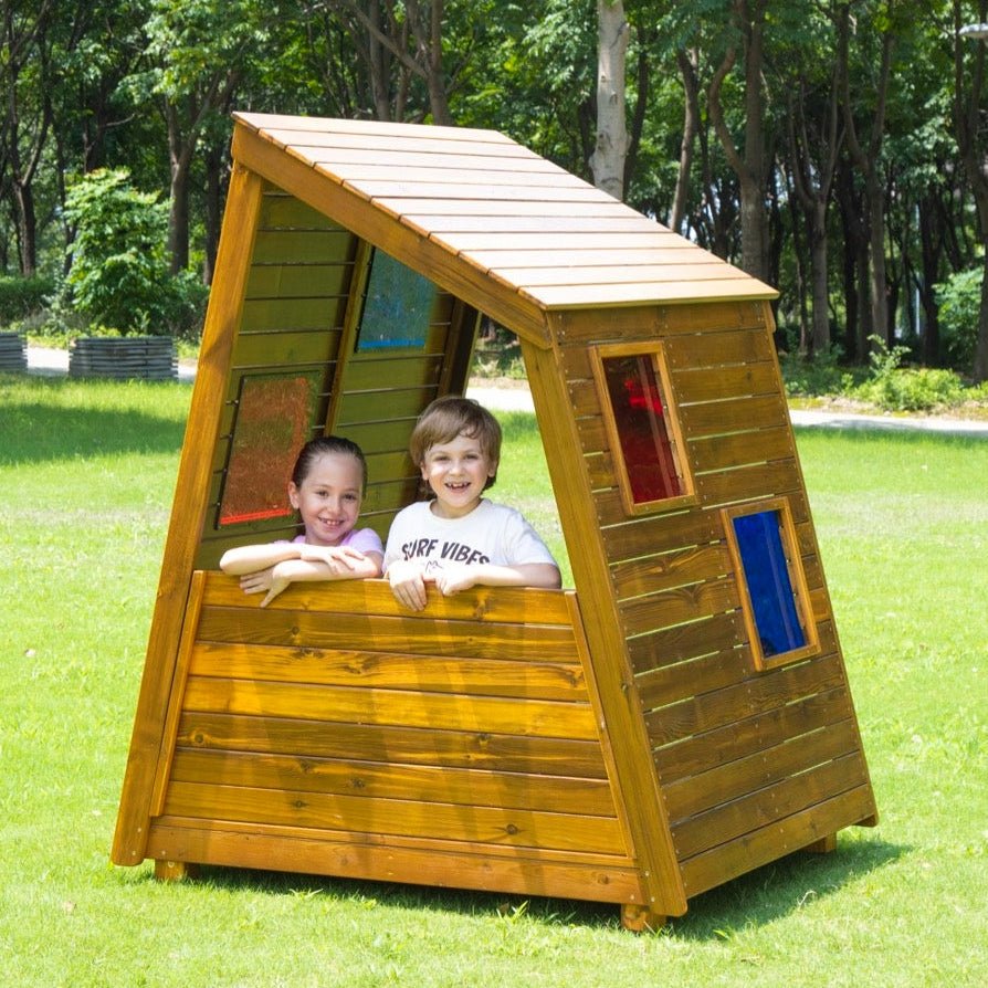 Wisdom - Speelhuisje Cabana voor buiten met kleurrijke kijkvenstertjes - Playlaan