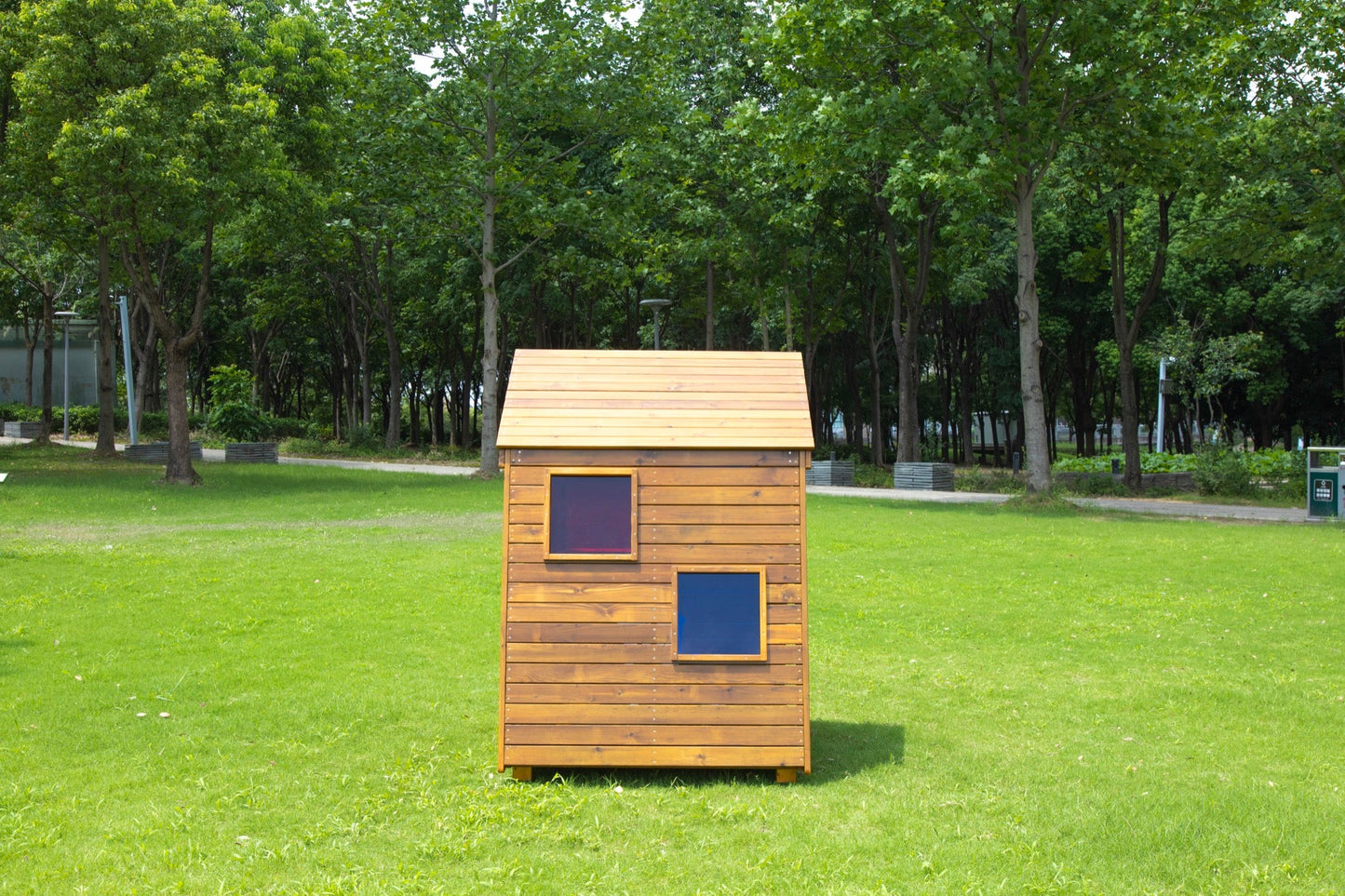 Wisdom - Speelhuisje Cabana voor buiten met kleurrijke kijkvenstertjes - Playlaan
