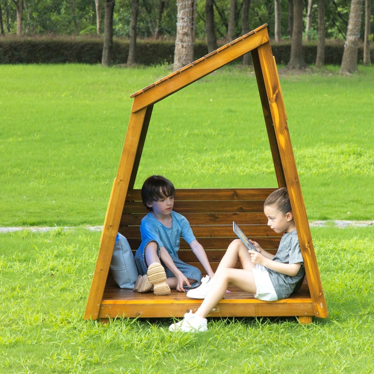 Wisdom - Speelhuisje Cabana voor buiten met kleurrijke kijkvenstertjes - Playlaan