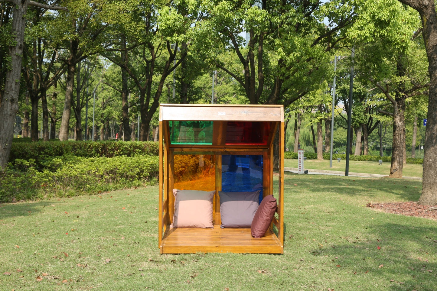 Wisdom - Speelhuisje regenboog (klein) voor buiten - Playlaan