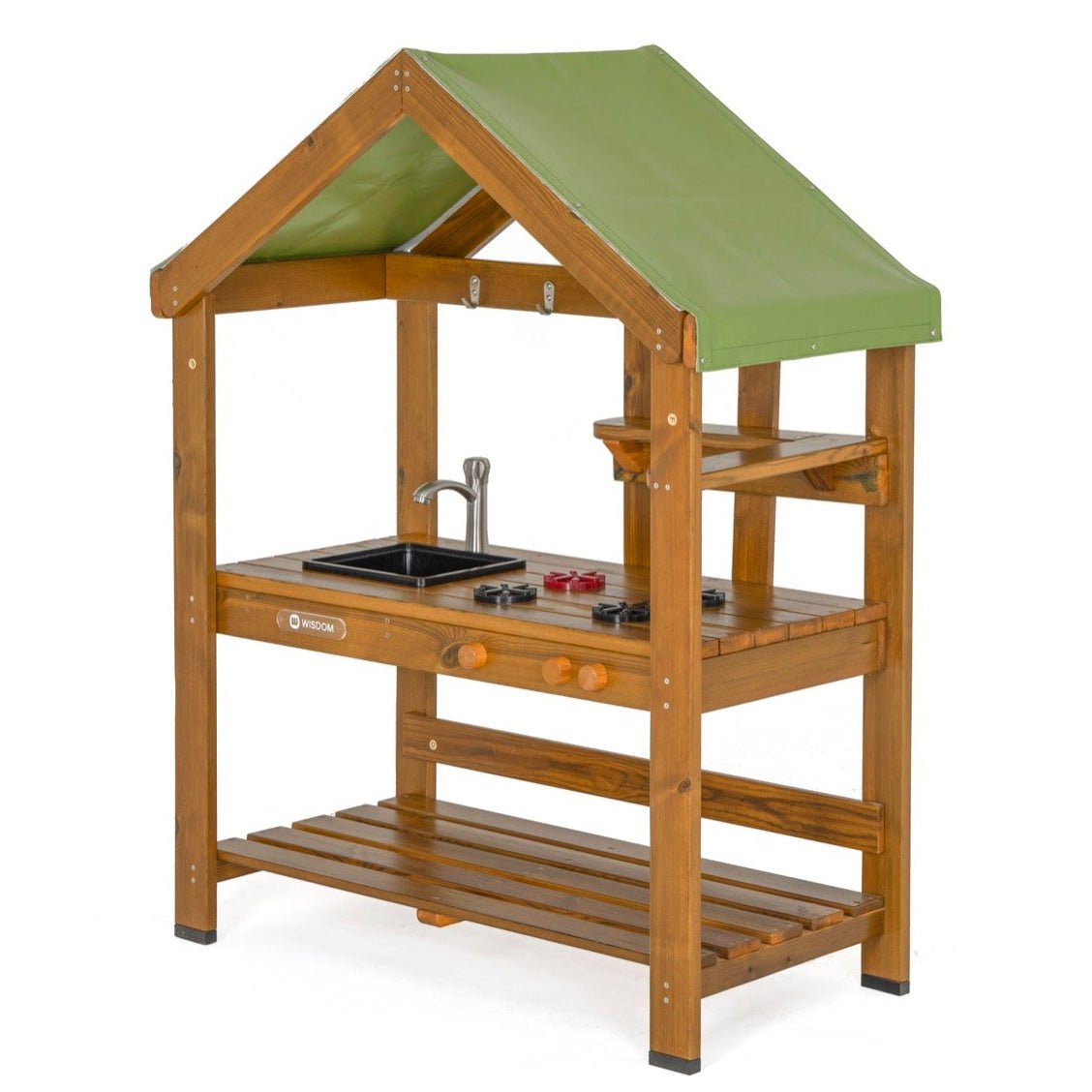Wisdom - Speelkeuken voor buiten met dak (werkhoogte 55 cm) - Playlaan