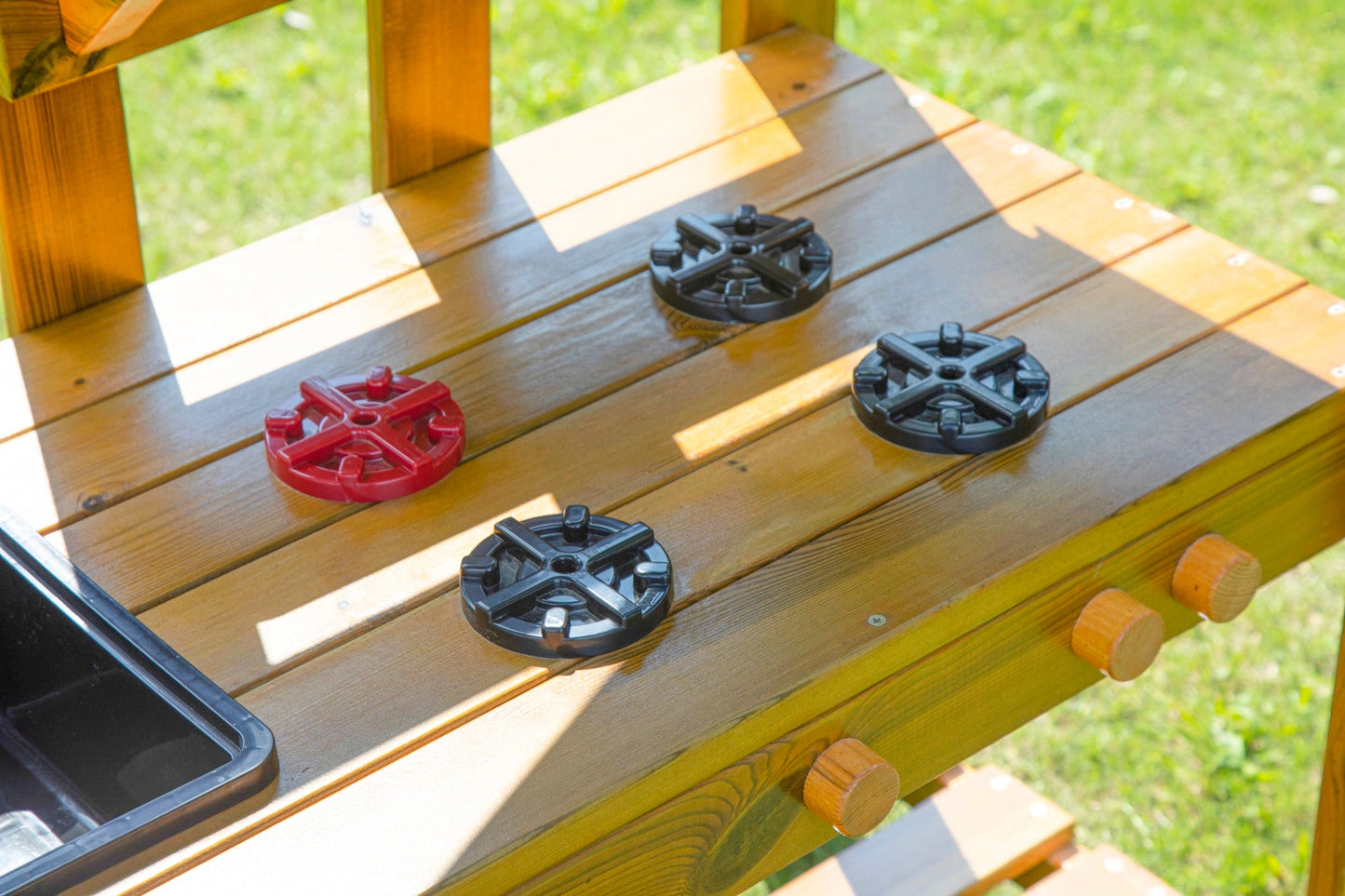 Wisdom - Speelkeuken voor buiten met dak (werkhoogte 55 cm) - Playlaan