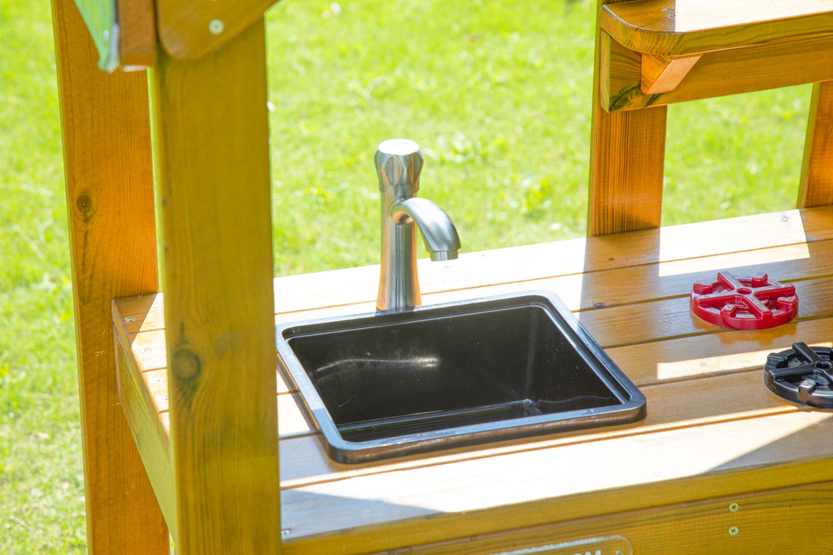 Wisdom - Speelkeuken voor buiten met dak (werkhoogte 55 cm) - Playlaan