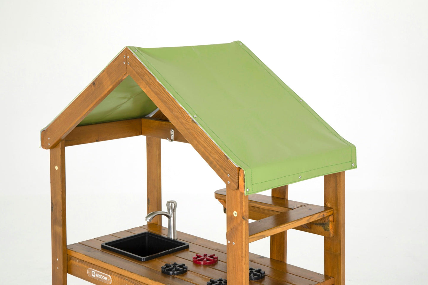 Wisdom - Speelkeuken voor buiten met dak (werkhoogte 55 cm) - Playlaan