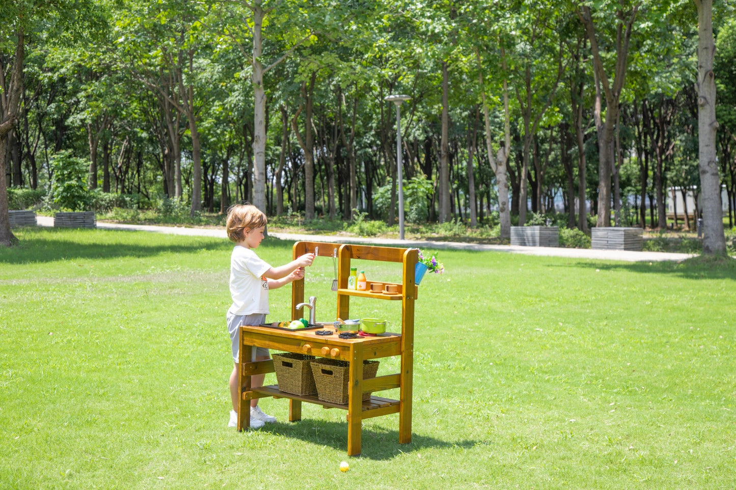 Wisdom - Speelkeuken voor buiten (werkhoogte 55 cm) - Playlaan