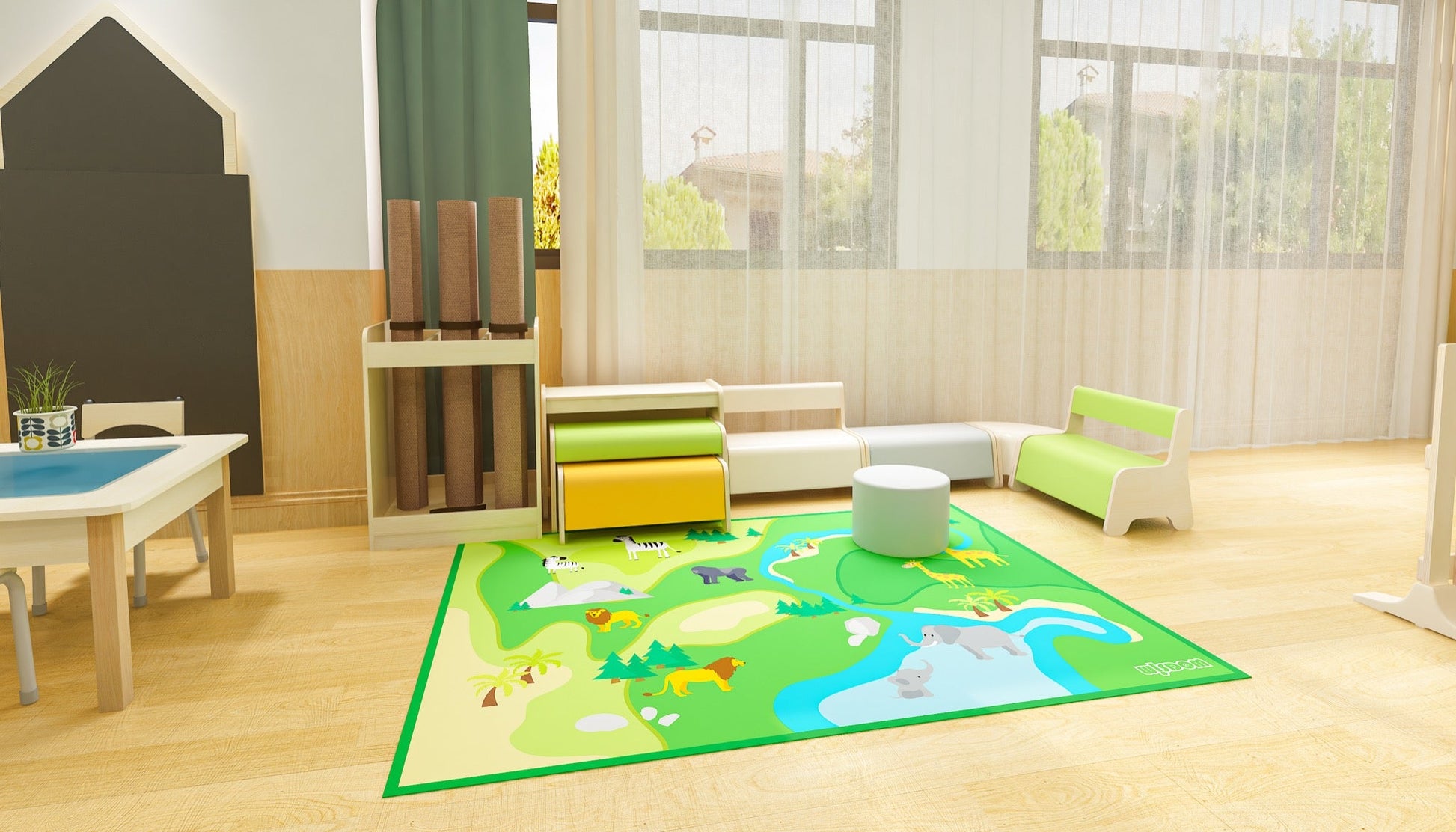 Wisdom - Speelkleed met dierentuin - thema - Playlaan