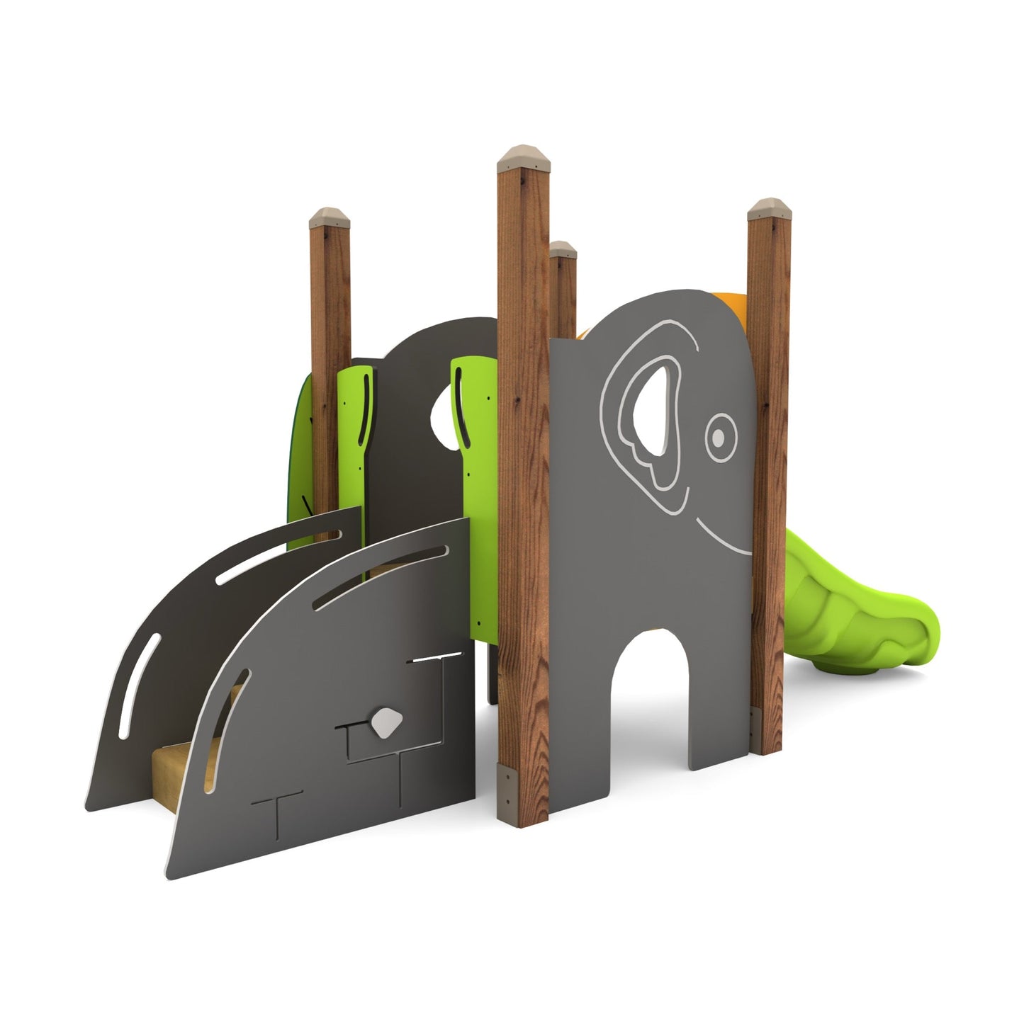 Wisdom - Speeltoestel Olifant met glijbaan - Playlaan