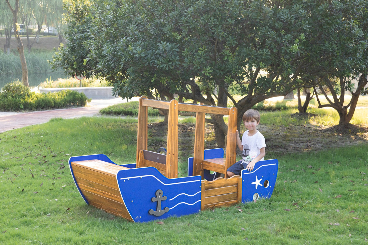 Wisdom - Speelvissersboot voor buiten - Playlaan