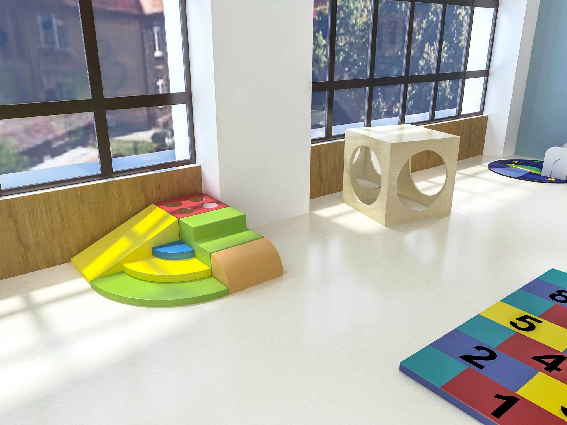 Wisdom - Spiegelkubus speelhoek voor kinderen - met 2 spiegels - Playlaan