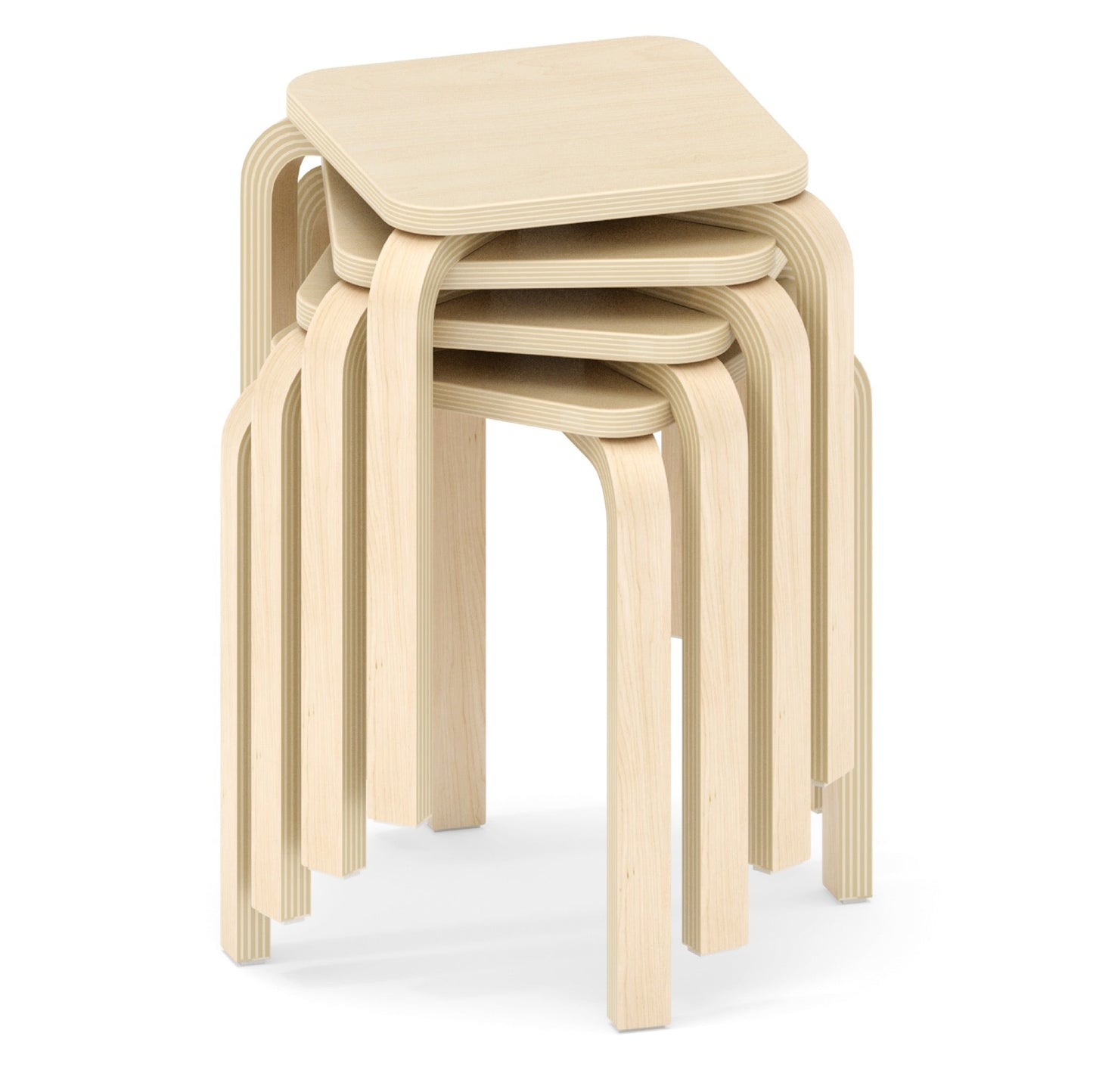 Wisdom - Stapelbare krukken OLA set van 4 (26 - 48 cm) - Playlaan