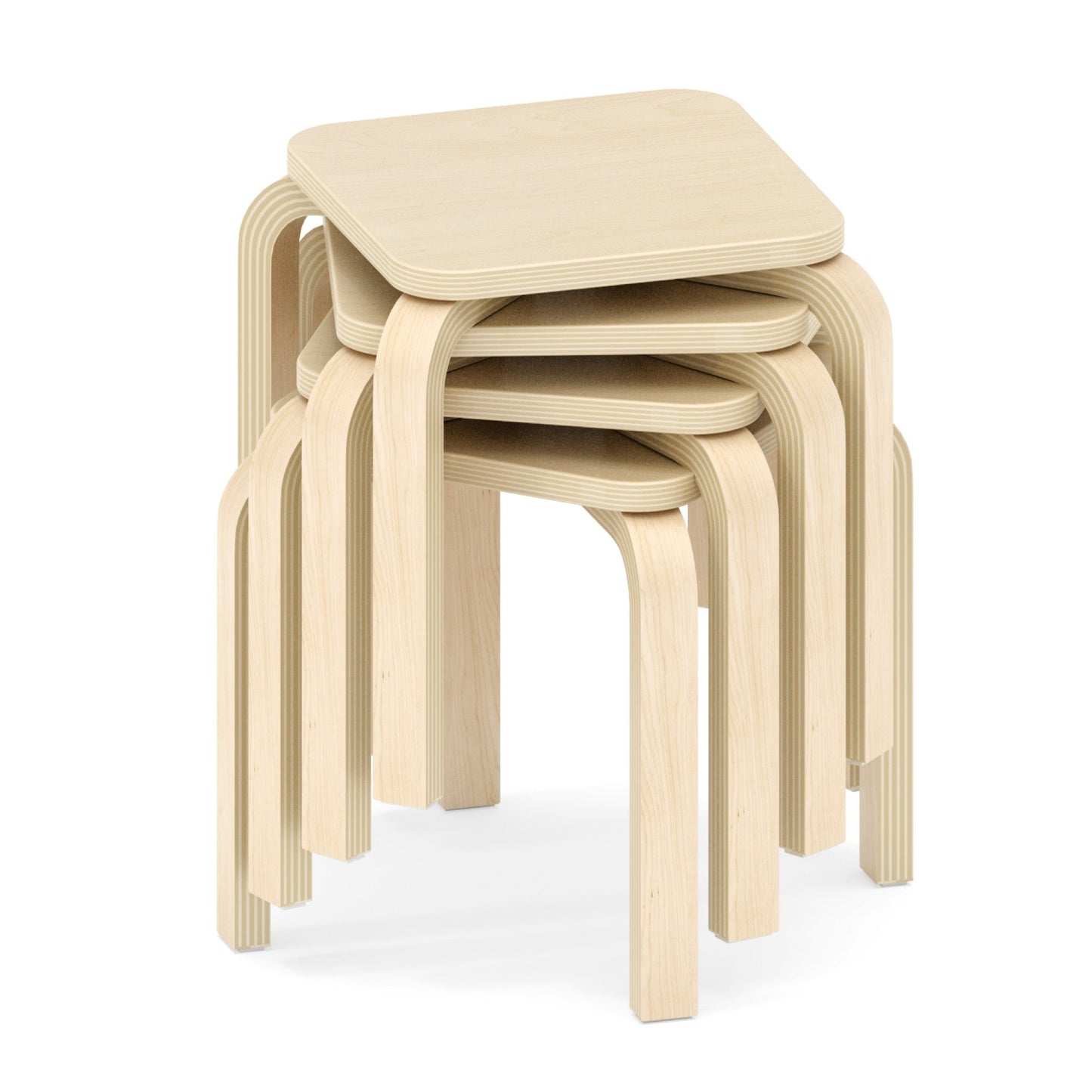 Wisdom - Stapelbare krukken OLA set van 4 (26 - 48 cm) - Playlaan