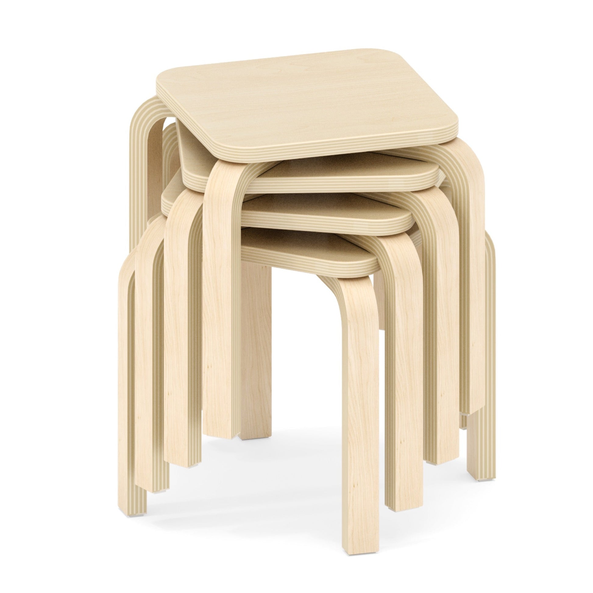 Wisdom - Stapelbare krukken OLA set van 4 (26 - 48 cm) - Playlaan
