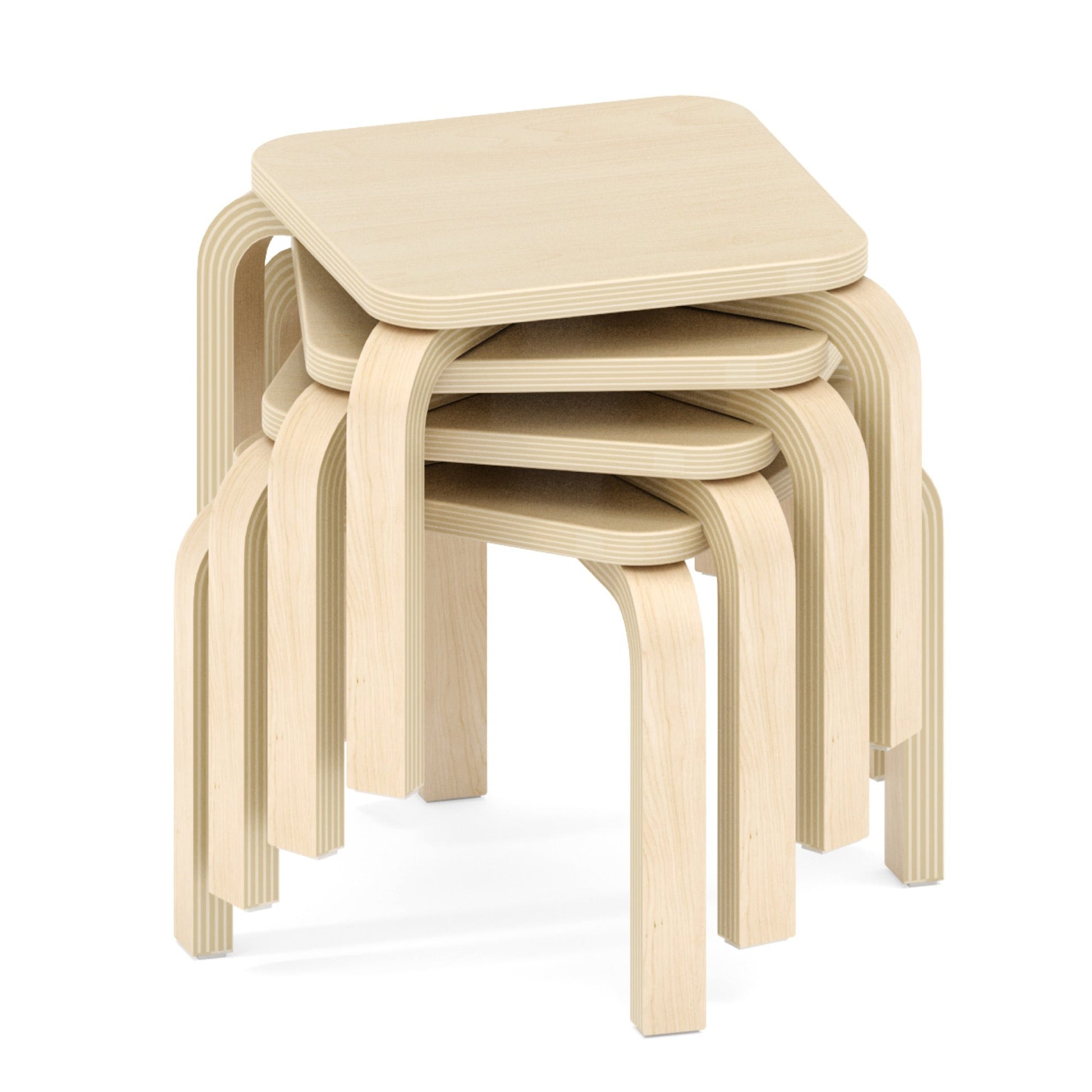 Wisdom - Stapelbare krukken OLA set van 4 (26 - 48 cm) - Playlaan